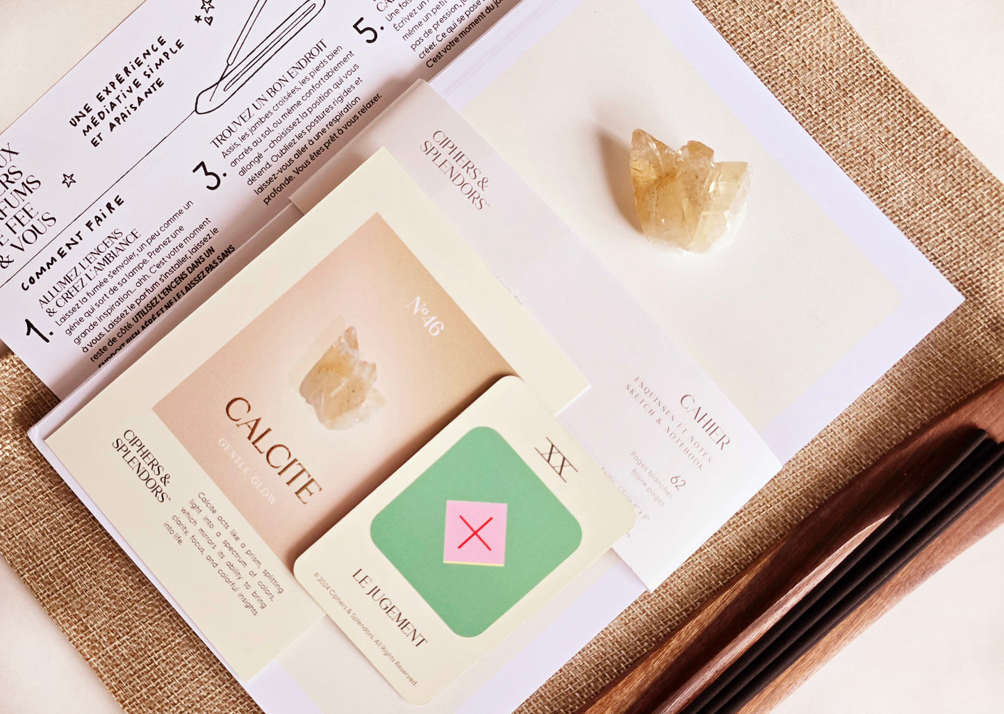 Le Jugement Crystal & Journal Set