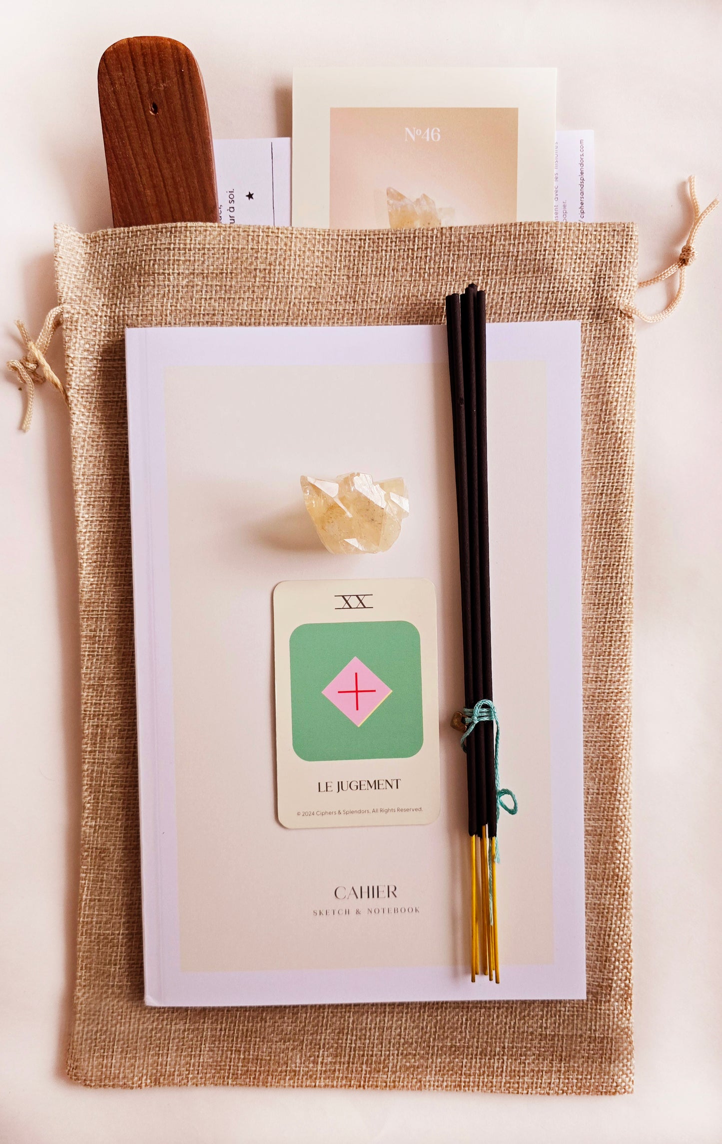 Le Jugement Crystal & Journal Set