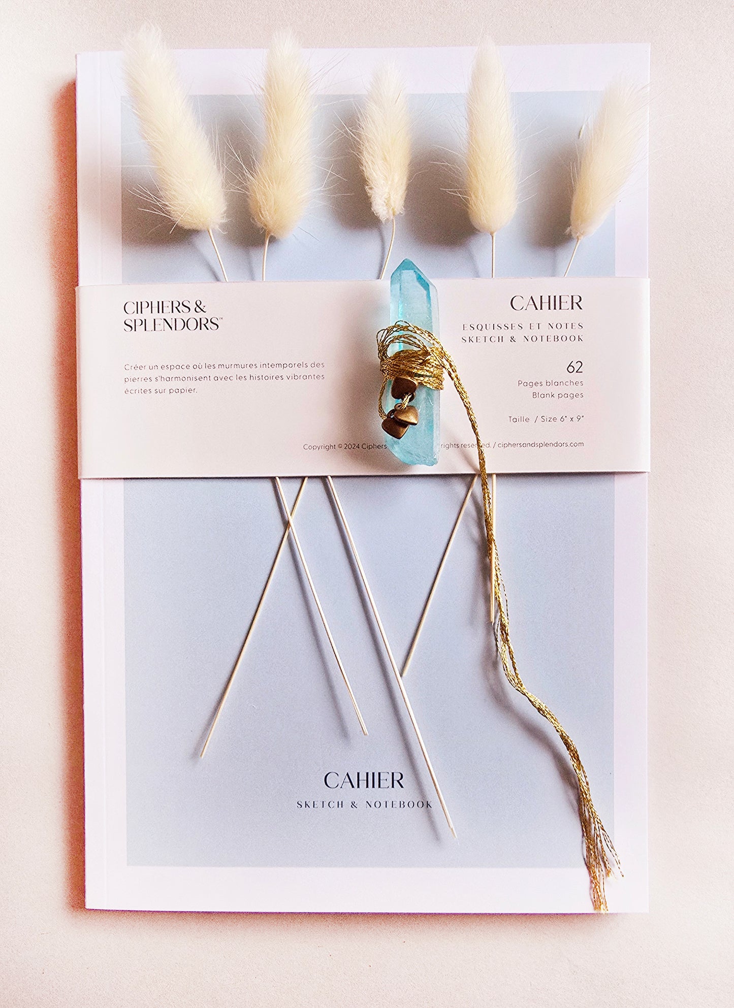 Blue Dreams Crystal & Journal Set