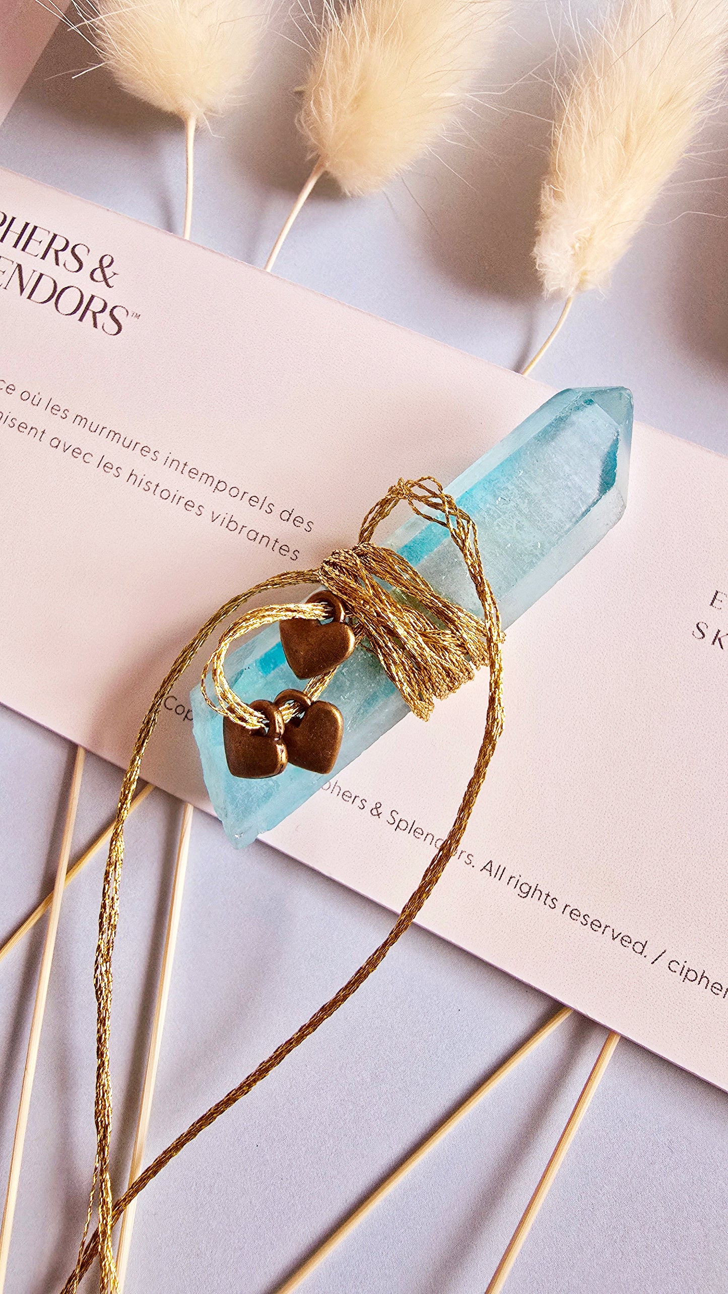 Blue Dreams Crystal & Journal Set