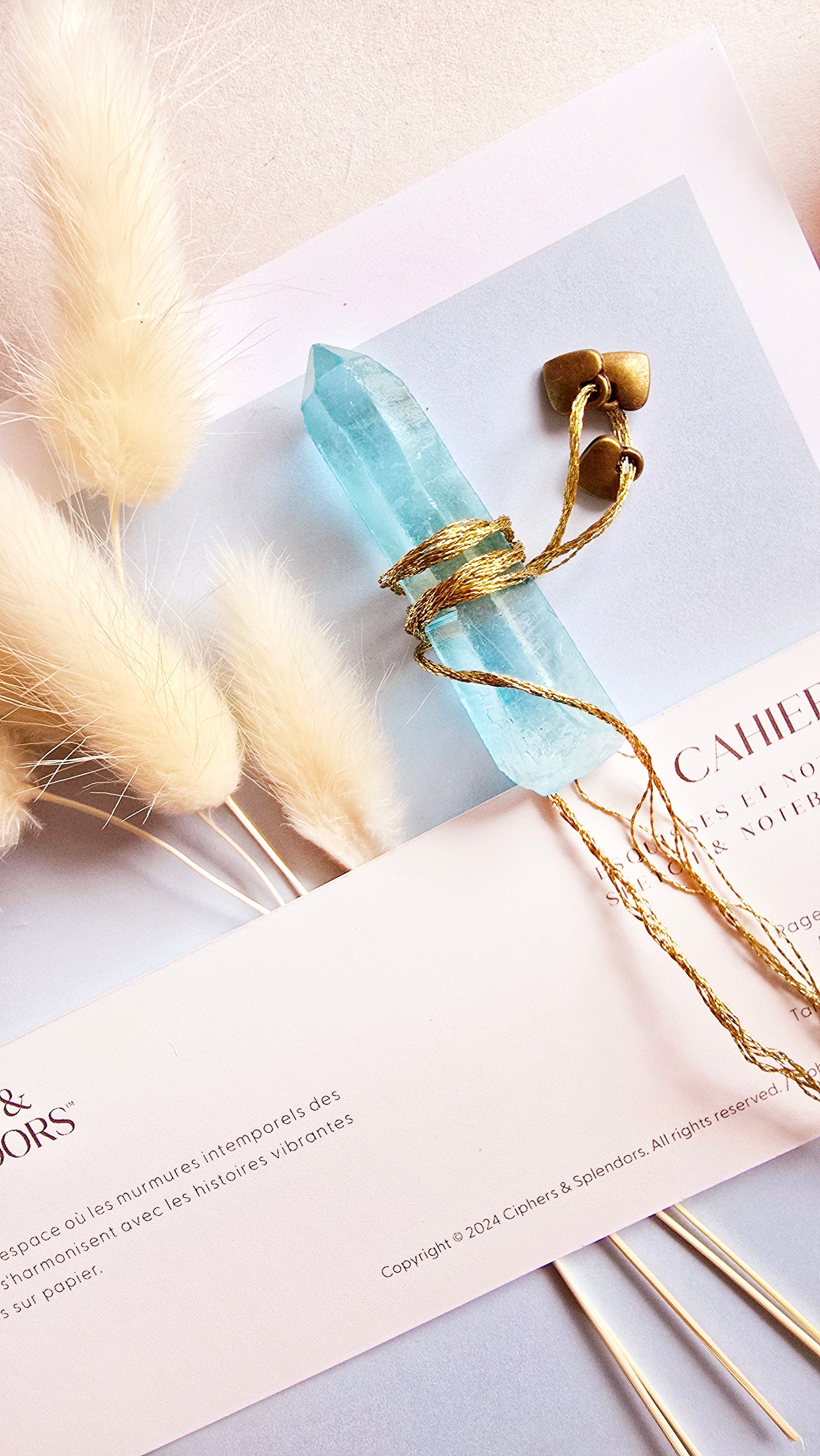 Blue Dreams Crystal & Journal Set