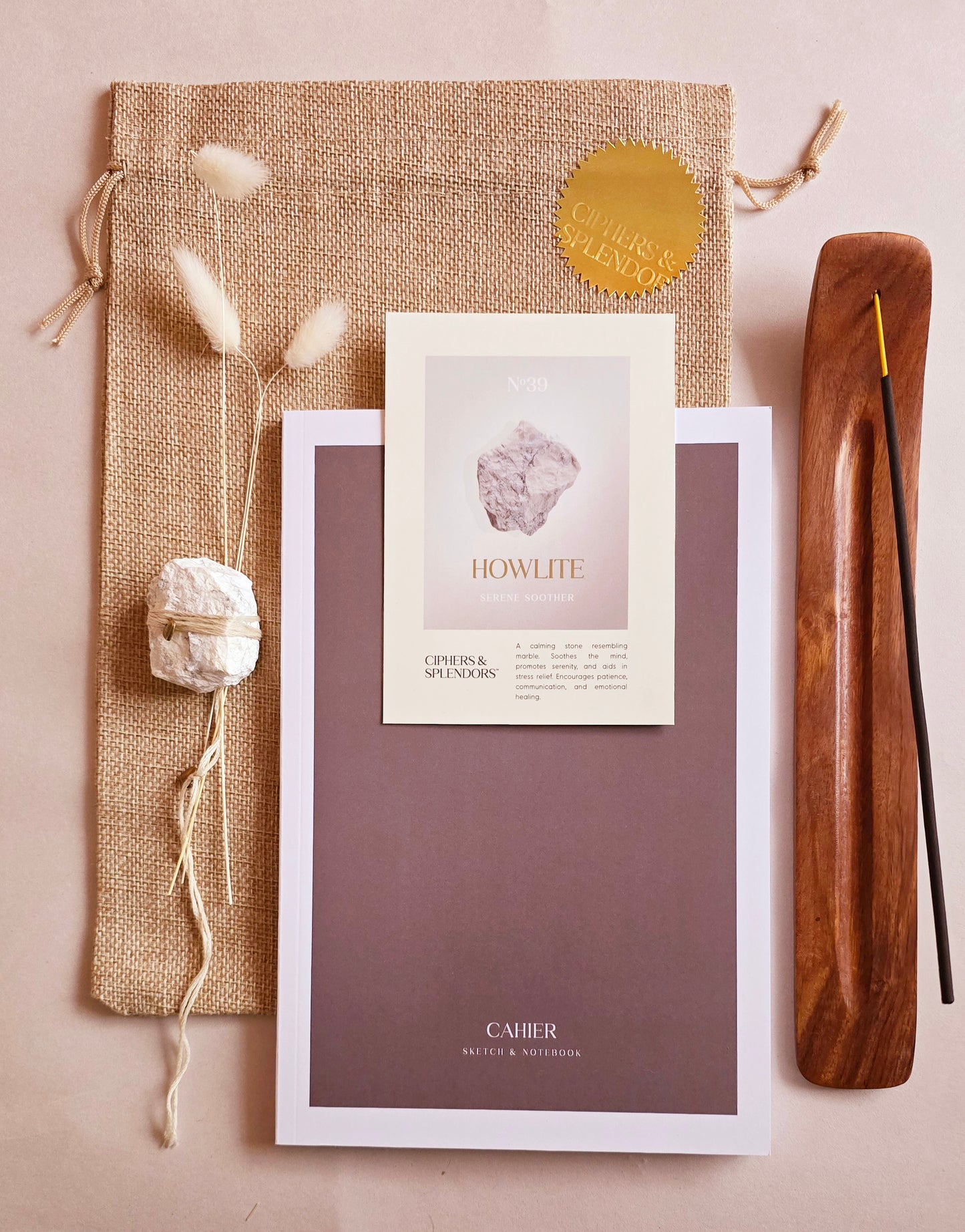 Unbreakable Peace Crystal & Journal Set