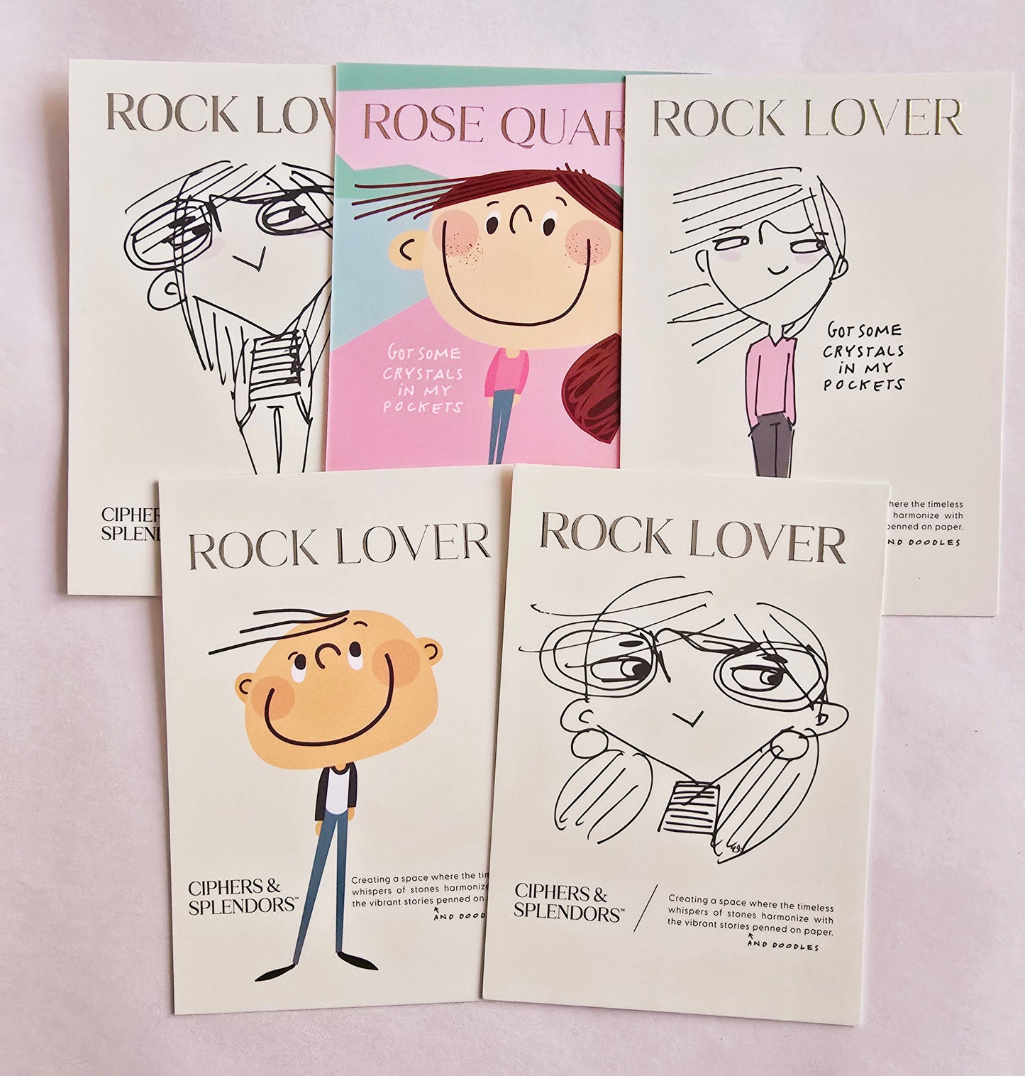 Rock Lover Postcards / Set of 5