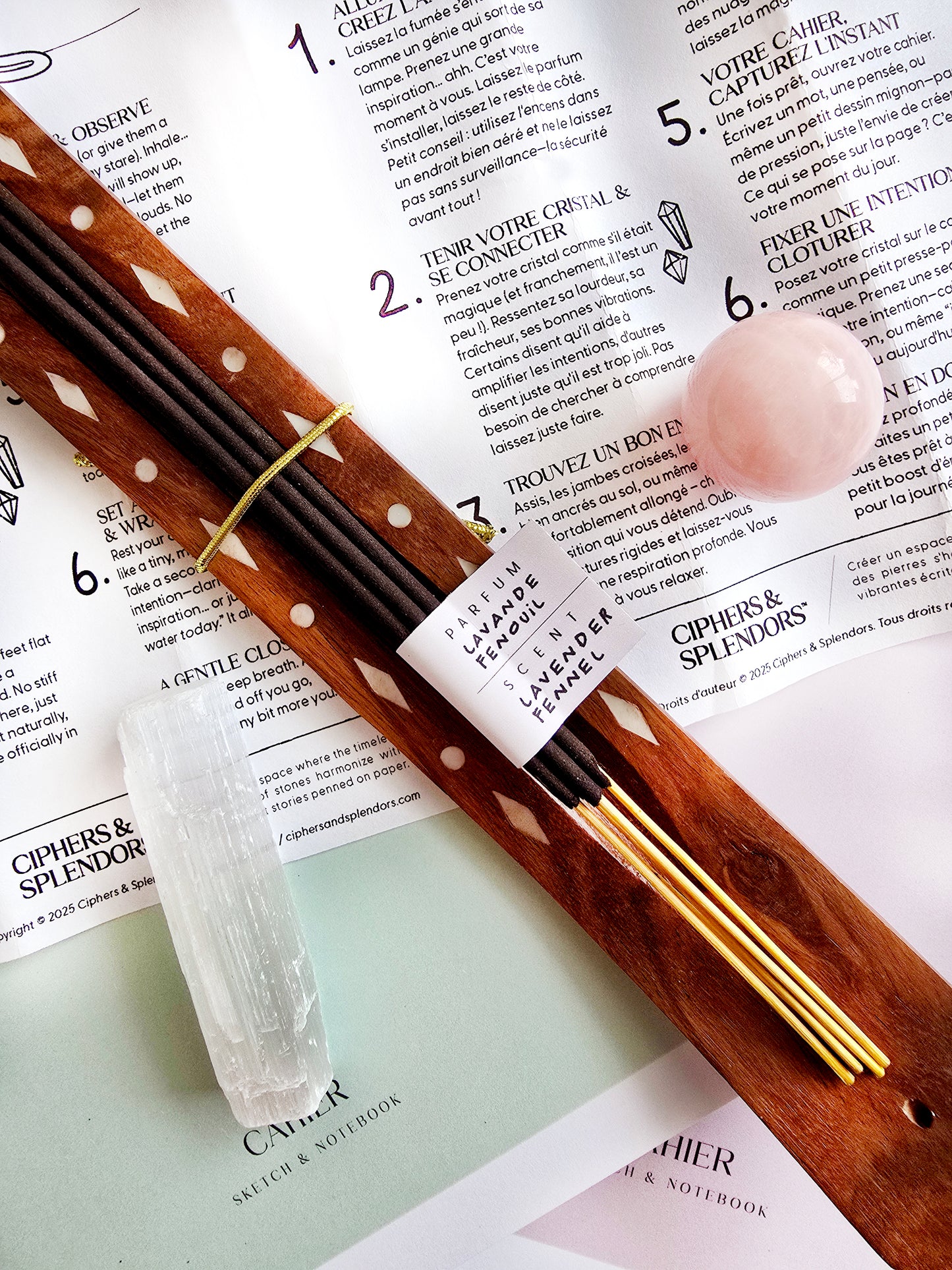 Bubble Gum Crystal & Journal Set