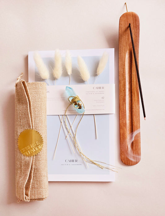 Blue Dreams Crystal & Journal Set