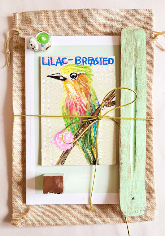The Lilac-breasted Roller Pocket Ritual journal set - A Secret Admirer is closer than you think
