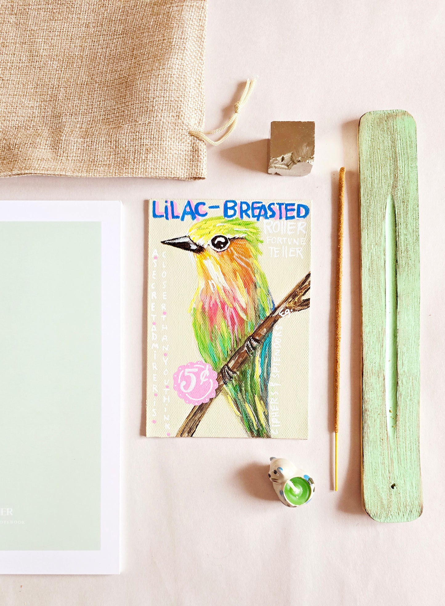 The Lilac-breasted Roller Pocket Ritual journal set - A Secret Admirer is closer than you think