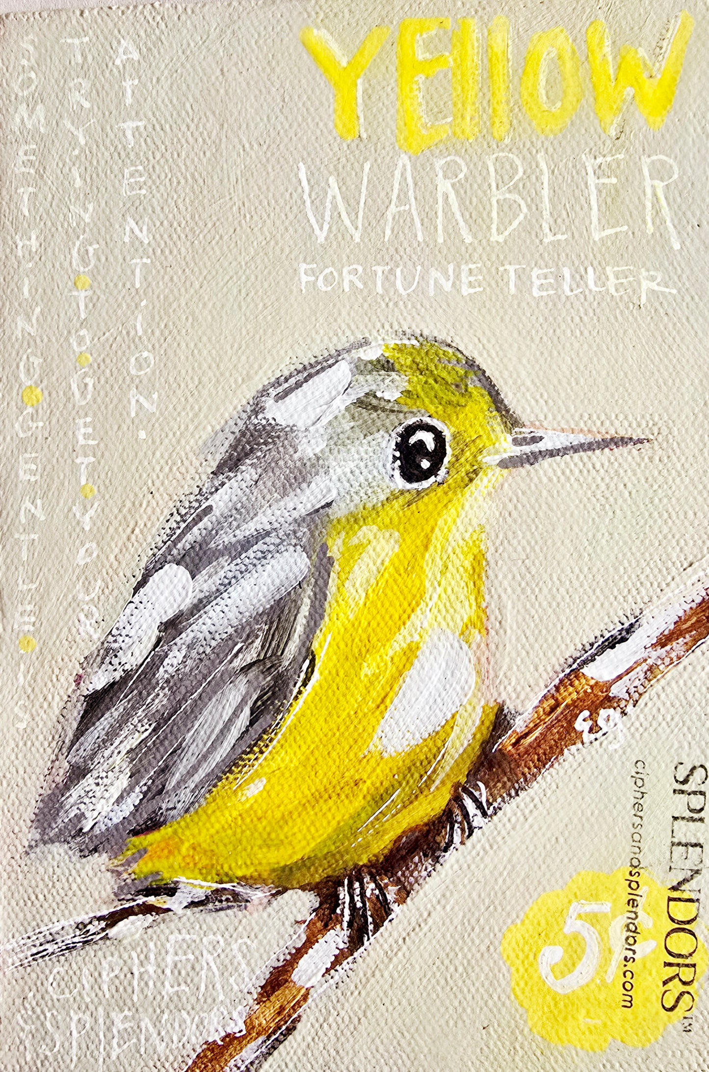 The Yellow Warbler Pocket Ritual journal set - Something Gentle is trying to get your Attention