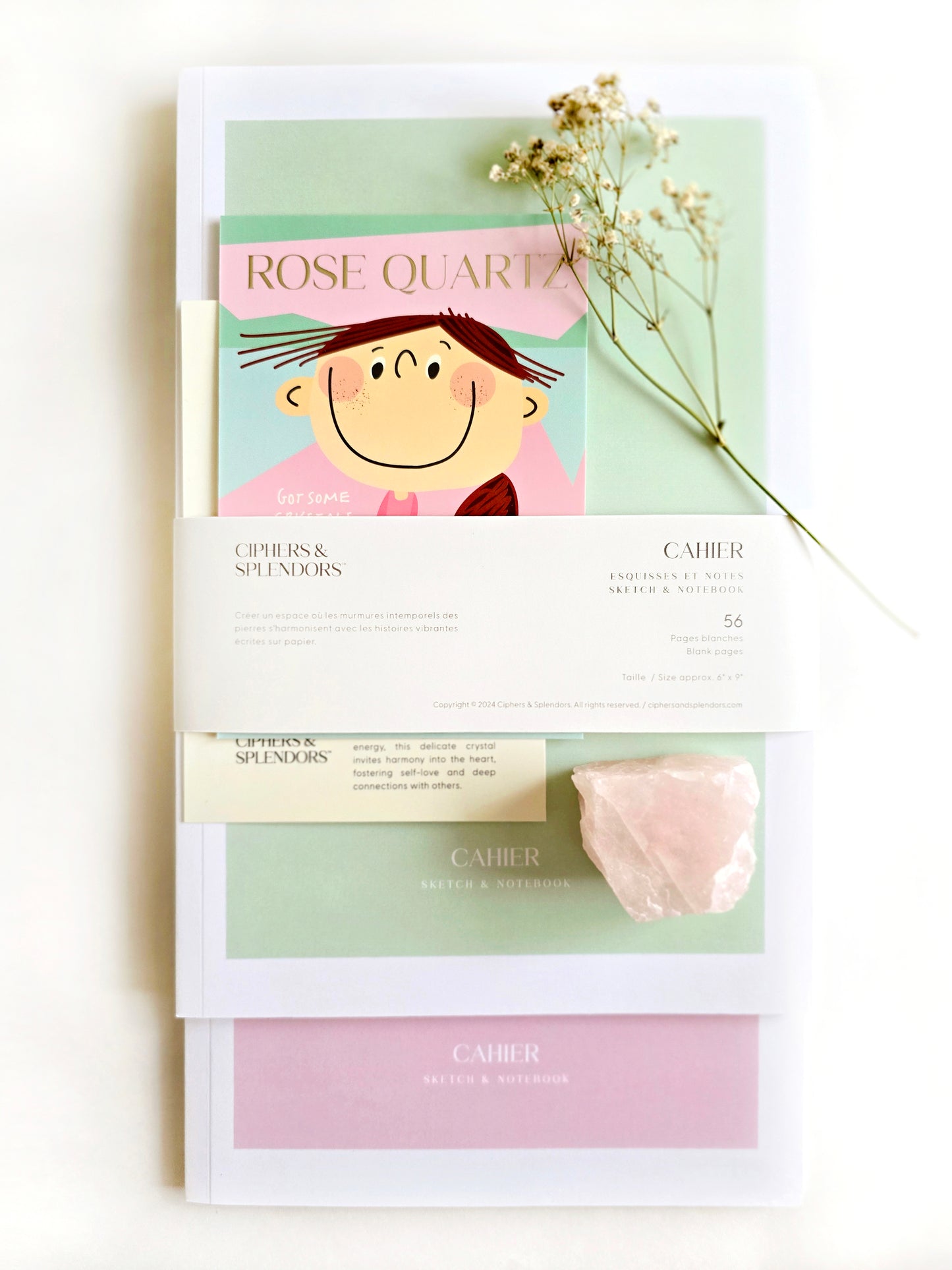 Rose Quartz Stationery Kit