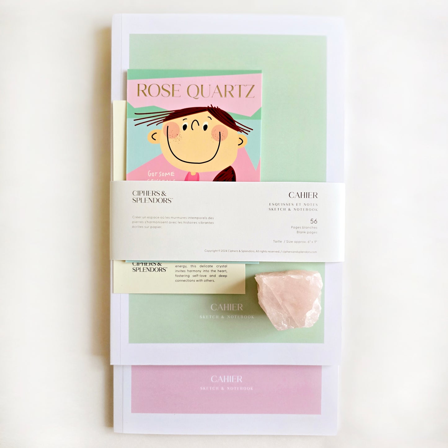 Rose Quartz Stationery Kit